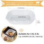50PCS Air Fryer Disposable Paper Liners