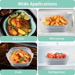 2-Pack Collapsible Silicone Liners for Air Fryer