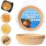Round Air Fryer Parchment Paper, 120 PCS