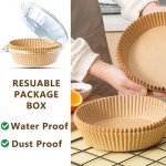 Round Air Fryer Parchment Paper, 120 PCS