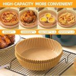 Round Air Fryer Parchment Paper, 120 PCS