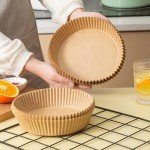 Round Air Fryer Parchment Paper, 120 PCS