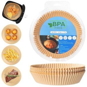 Round Air Fryer Parchment Paper, 120 PCS
