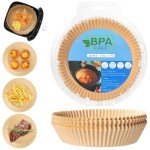Round Air Fryer Parchment Paper, 120 PCS