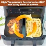 Silicone Air Fryer Liners for Ninja Foodi, 2Pcs