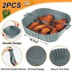 Silicone Air Fryer Liners - 8 Inch Square