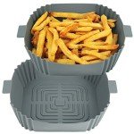 Silicone Air Fryer Liners - 8 Inch Square