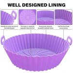 ZHONYEE 4-Pack Round Silicone Air Fryer Liners