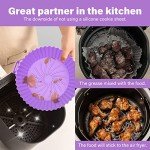 ZHONYEE 4-Pack Round Silicone Air Fryer Liners