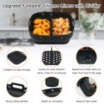 Silicone Air Fryer Liner with Divider, 8 Inch