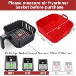 9-inch Silicone Air Fryer Liners for Easy Cleanup