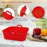 9-inch Silicone Air Fryer Liners for Easy Cleanup