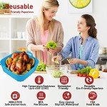 9-inch Silicone Air Fryer Liners for Easy Cleanup