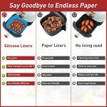 9-inch Silicone Air Fryer Liners for Easy Cleanup