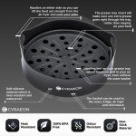 Round Silicone Air Fryer Basket, 18 cm