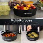 Round Silicone Air Fryer Basket, 18 cm