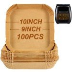 100pcs 9 Inch Air Fryer Disposable Liners