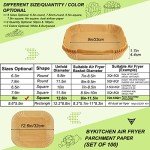 100pcs 9 Inch Air Fryer Disposable Liners