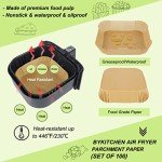 100pcs 9 Inch Air Fryer Disposable Liners
