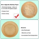 100-Pack Disposable Air Fryer Liners - 8 Inch