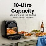 CHEFMAN 5-in-1 Large Air Fryer Oven 10L