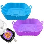 ZHONYEE 2-Pack Silicone Liners for Air Fryers