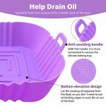 ZHONYEE 2-Pack Silicone Liners for Air Fryers