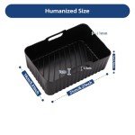 Reusable Silicone Liners for Large Air Fryers, 2PK