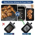 Reusable Silicone Liners for Large Air Fryers, 2PK