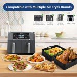 Reusable Silicone Liners for Large Air Fryers, 2PK