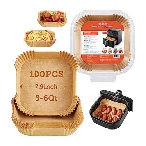 COSORI 100PCS Square Air Fryer Disposable Liners