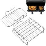 2-Piece Air Fryer Rack Set for Multiple Models