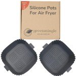 Silicone Air Fryer Liners - 2 Pack, 8 Inches