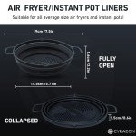Reusable Silicone Air Fryer Round Basket Liner