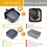 8-Inch Reusable Silicone Air Fryer Liner Set
