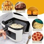 8-Inch Reusable Silicone Air Fryer Liner Set