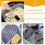 8-Inch Reusable Silicone Air Fryer Liner Set