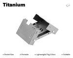 Lightweight Titanium Camping Stove with Windshield
