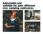 Lightweight Titanium Camping Stove with Windshield