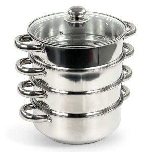 4-Tier Induction Steamer Set with Lid