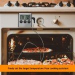 Digital Meat Thermometer with 102cm Probe and Timer