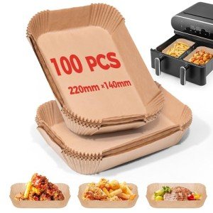 100pcs Disposable Air Fryer Parchment Paper Liners