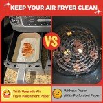 100pcs Disposable Air Fryer Parchment Paper Liners