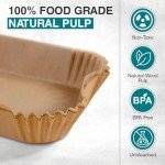 100 Rectangle Air Fryer Paper Liners – 22cm x 14cm