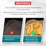100 Rectangle Air Fryer Paper Liners – 22cm x 14cm