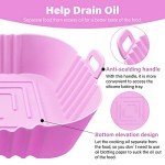ZHONYEE 2-Pack Square Silicone Air Fryer Liners