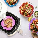 ZHONYEE 2-Pack Square Silicone Air Fryer Liners