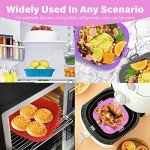 ZHONYEE 2-Pack Square Silicone Air Fryer Liners