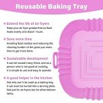 ZHONYEE 2-Pack Square Silicone Air Fryer Liners