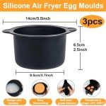 YQL 3-Pack Silicone Egg Moulds for Air Fryers
